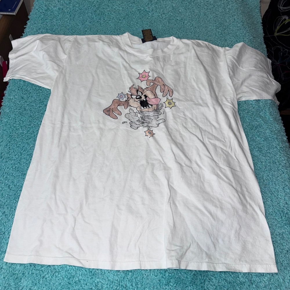 Vintage 1995 Taz Tasmanian Devil Looney Tunes Cartoon‎ T-Shirt XL